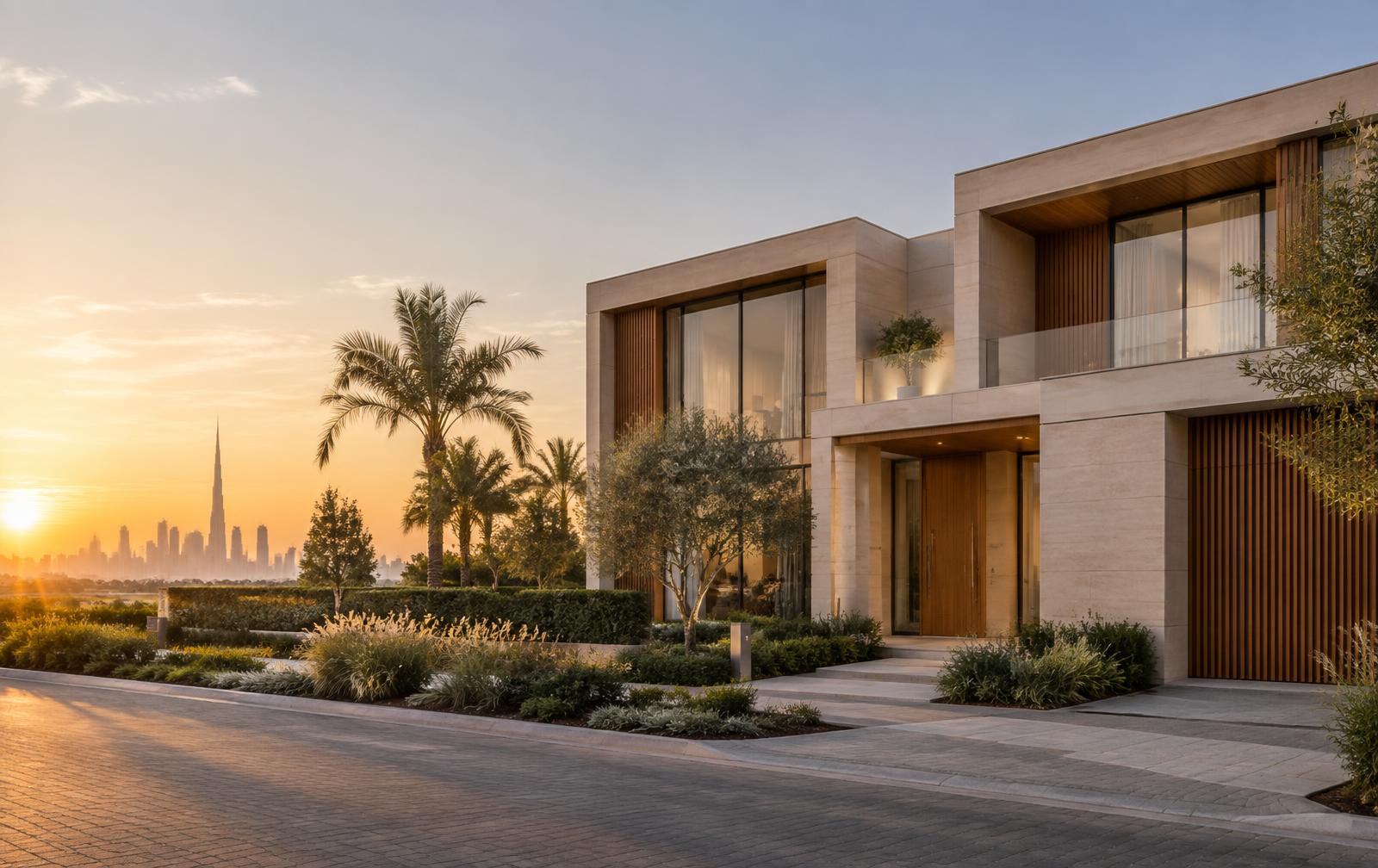 Illustrative contemporary townhouse
